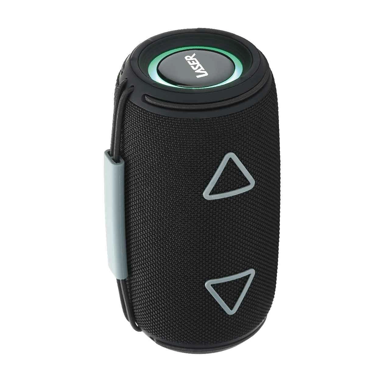 Laser Max Black Bluetooth Speaker: TWS, LED Lights, Portable Sound System