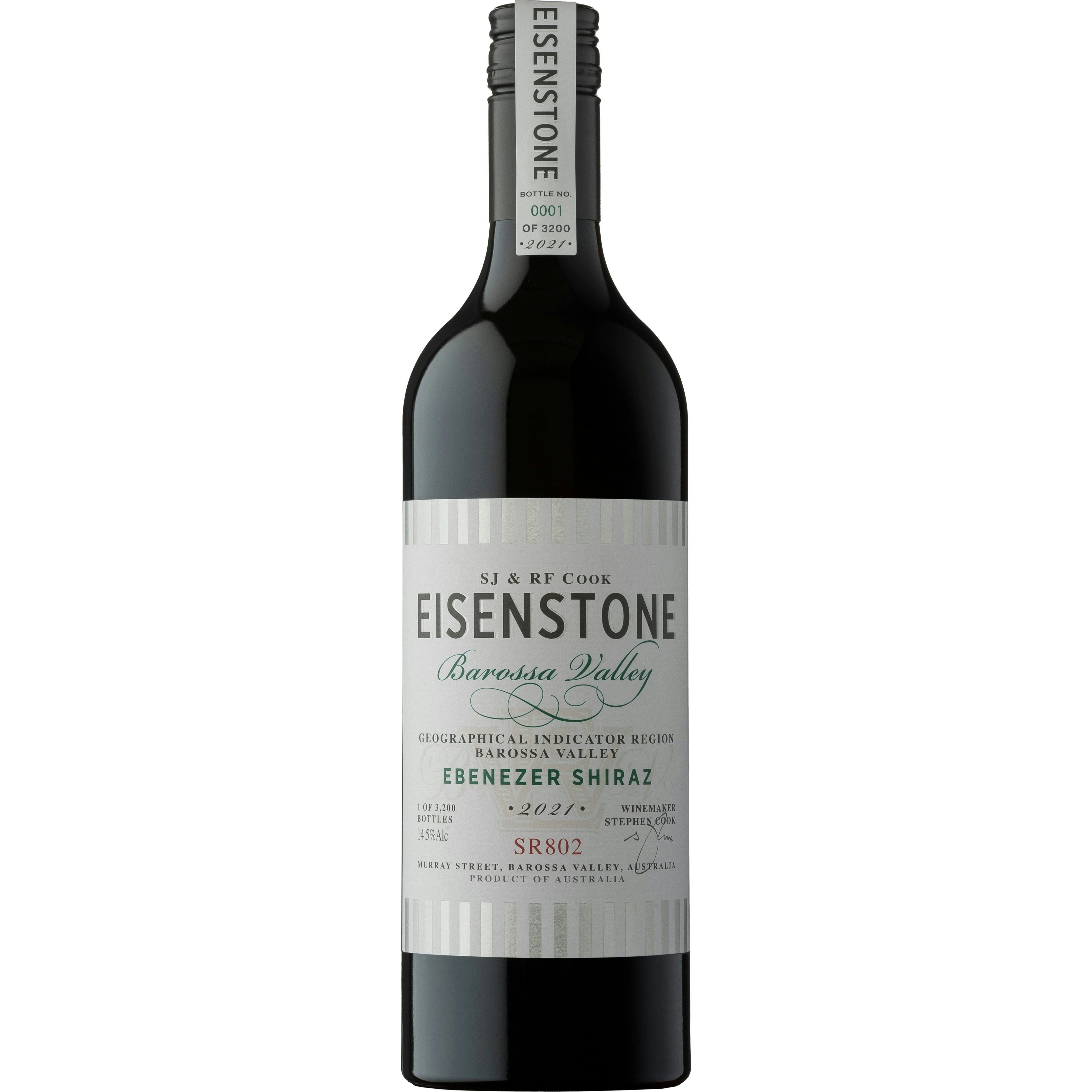 Eisenstone 'ebenezer' Shiraz Sr802 2021  (6x750ml)