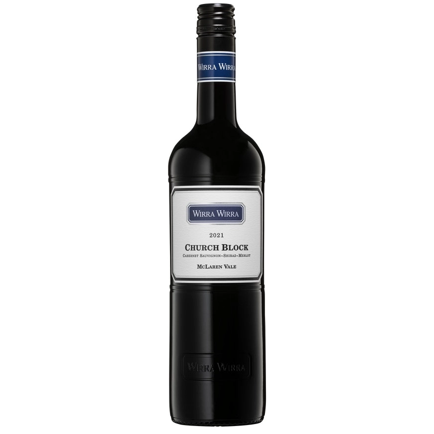 Wirra Wirra Church Block Cabernet Sauvignon Shiraz Merlot Mclaren Vale 2022 (12 Bottles)