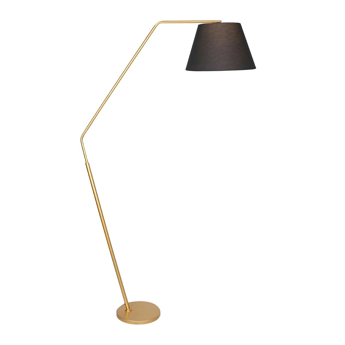 Sarantino Arc Floor Lamp With Empire Shade Light Reading Shade Electric Gold