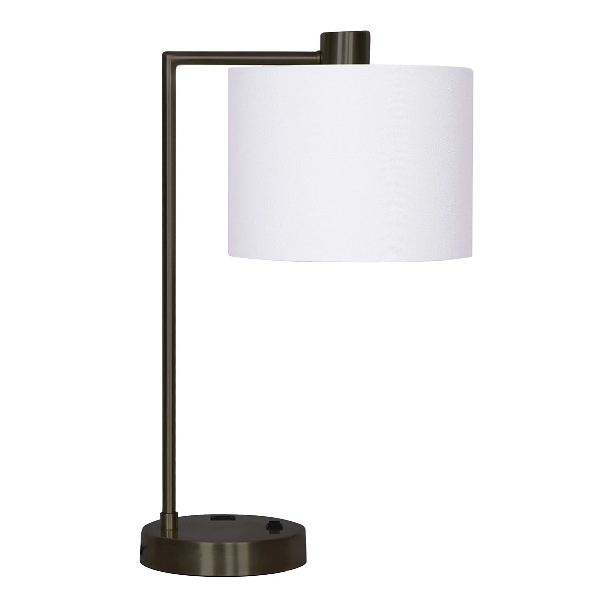 Sarantino Metal Task Lamp with USB Port - Bronze