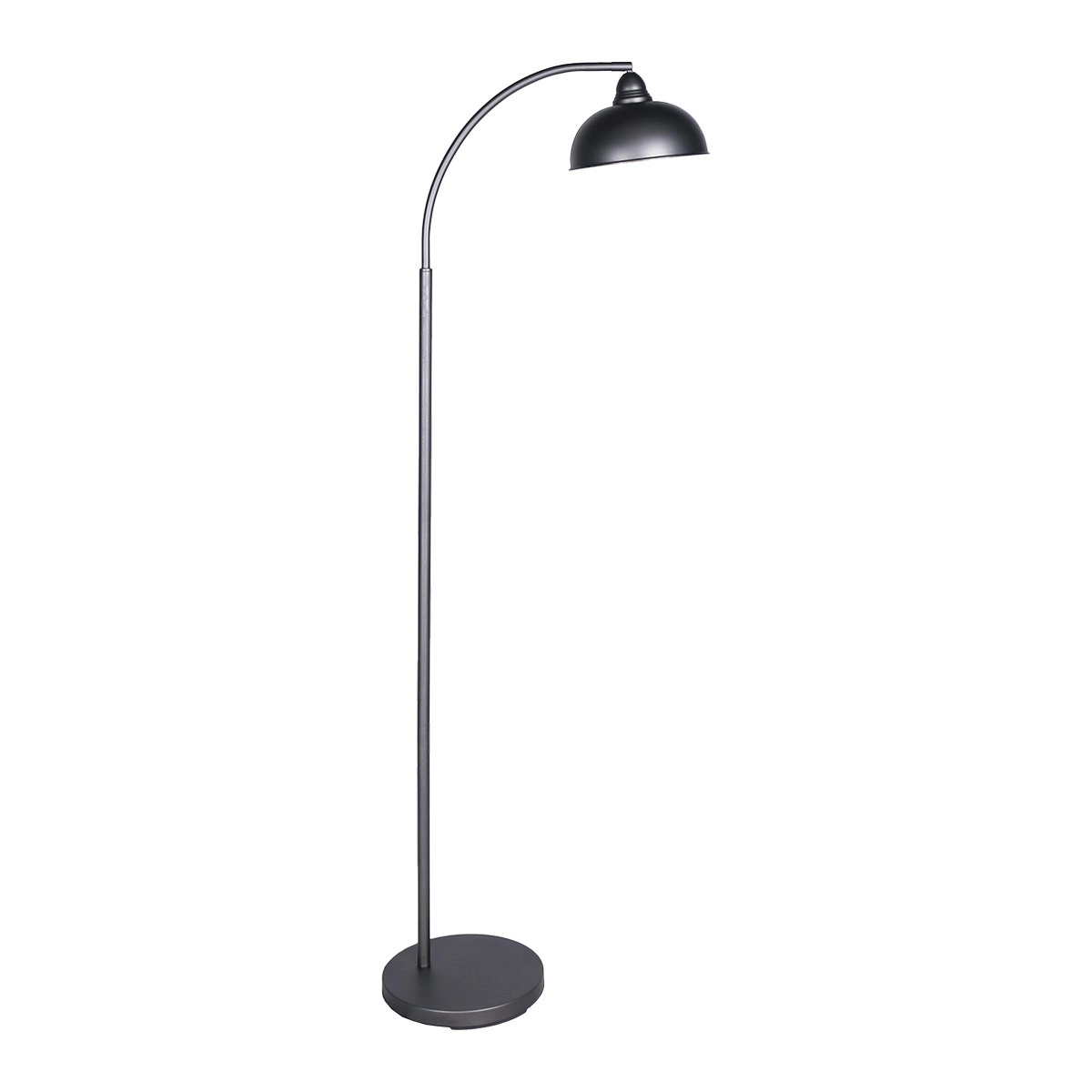 Sarantino Dark Grey Floor Lamp Industrial Chic Adjustable Angle