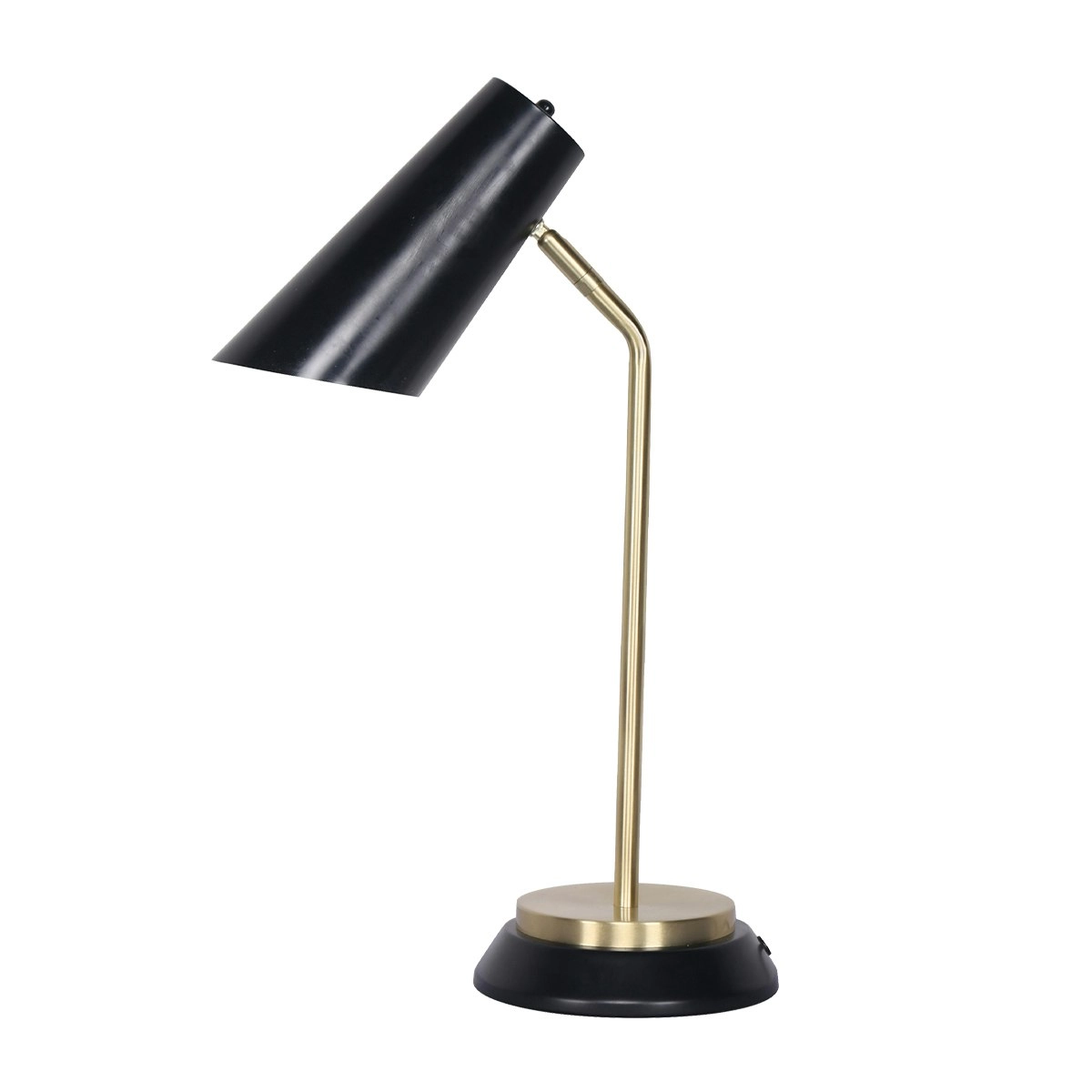 Sarantino Black/Brass Table Lamp