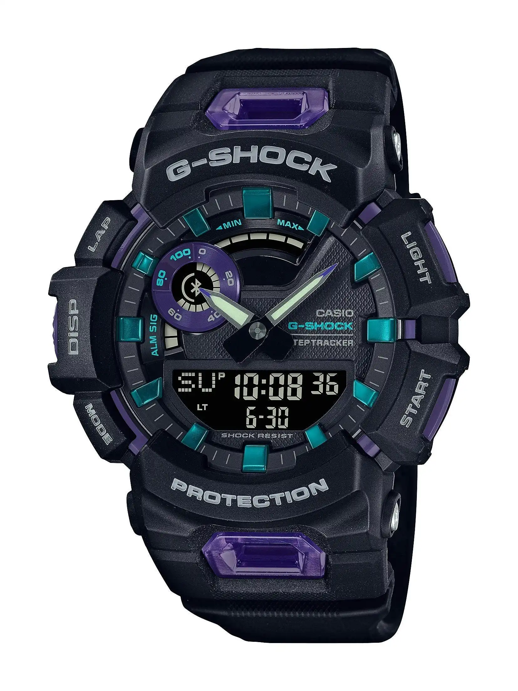 Casio G Shock Black and Purple Watch GBA900 1A6 Watches Galore