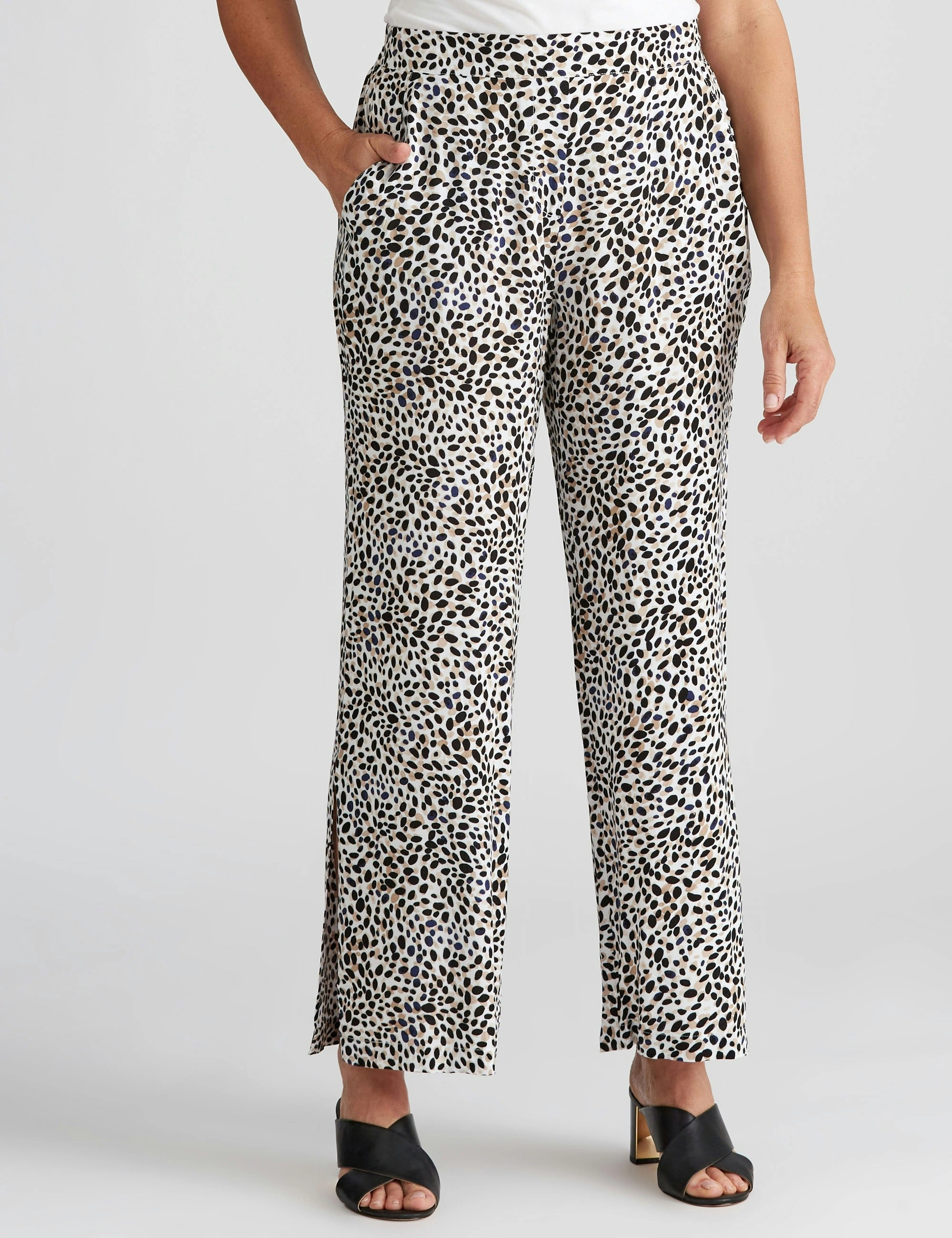 Millers Full Length Rayon Pants (Animal Print)