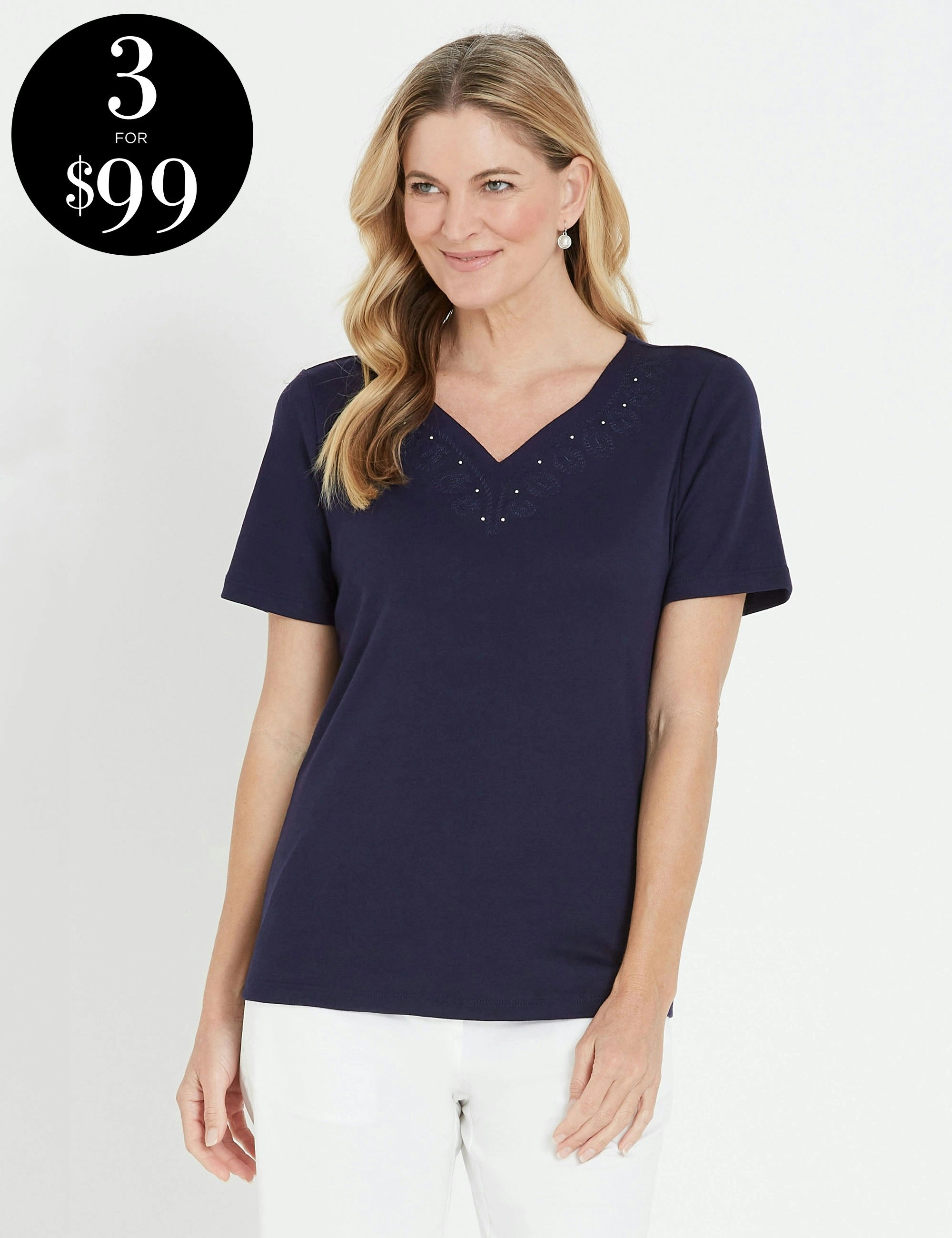 Noni B Short Sleeve Rib Top