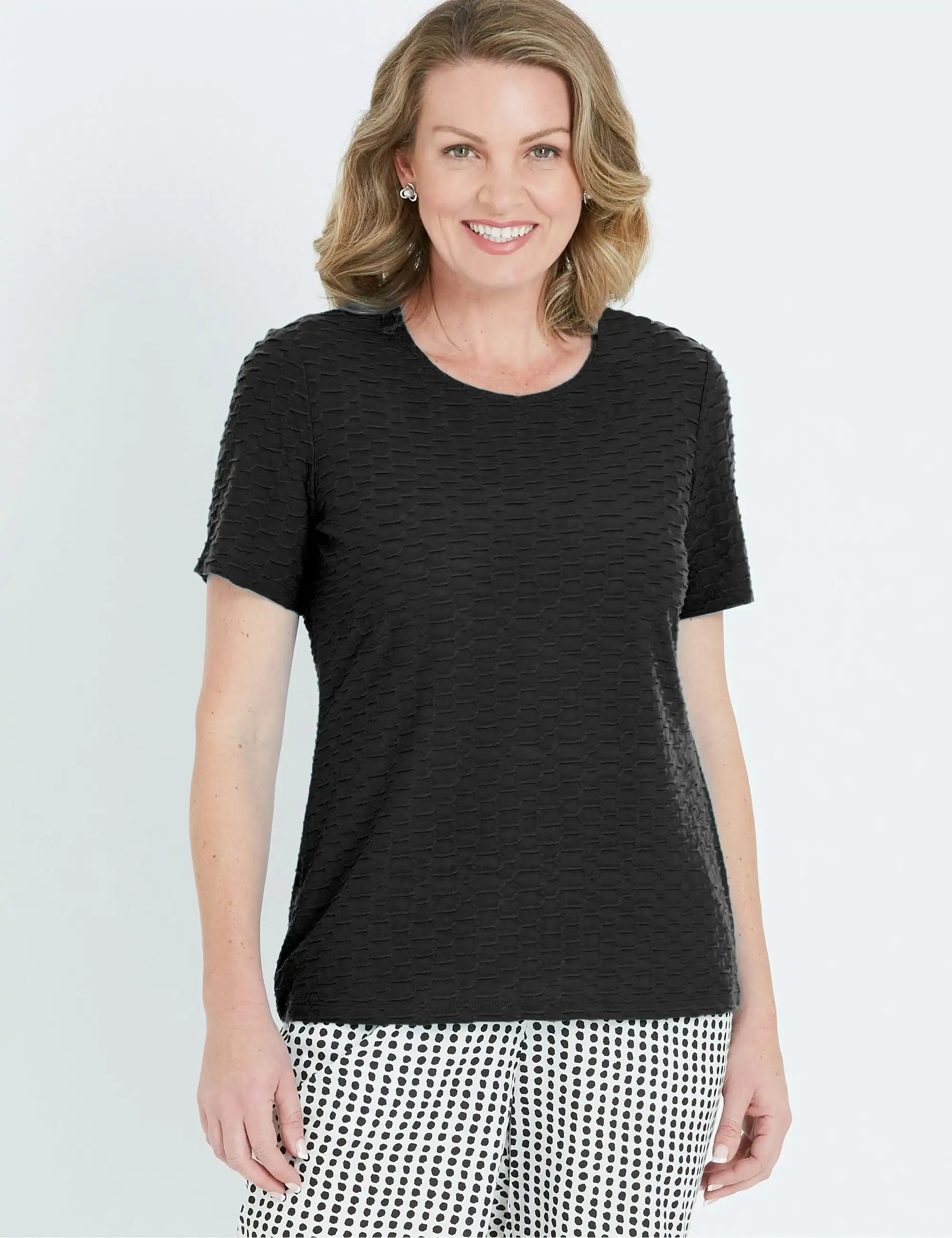 Millers Short Sleeve Ture Scoop Neck Top