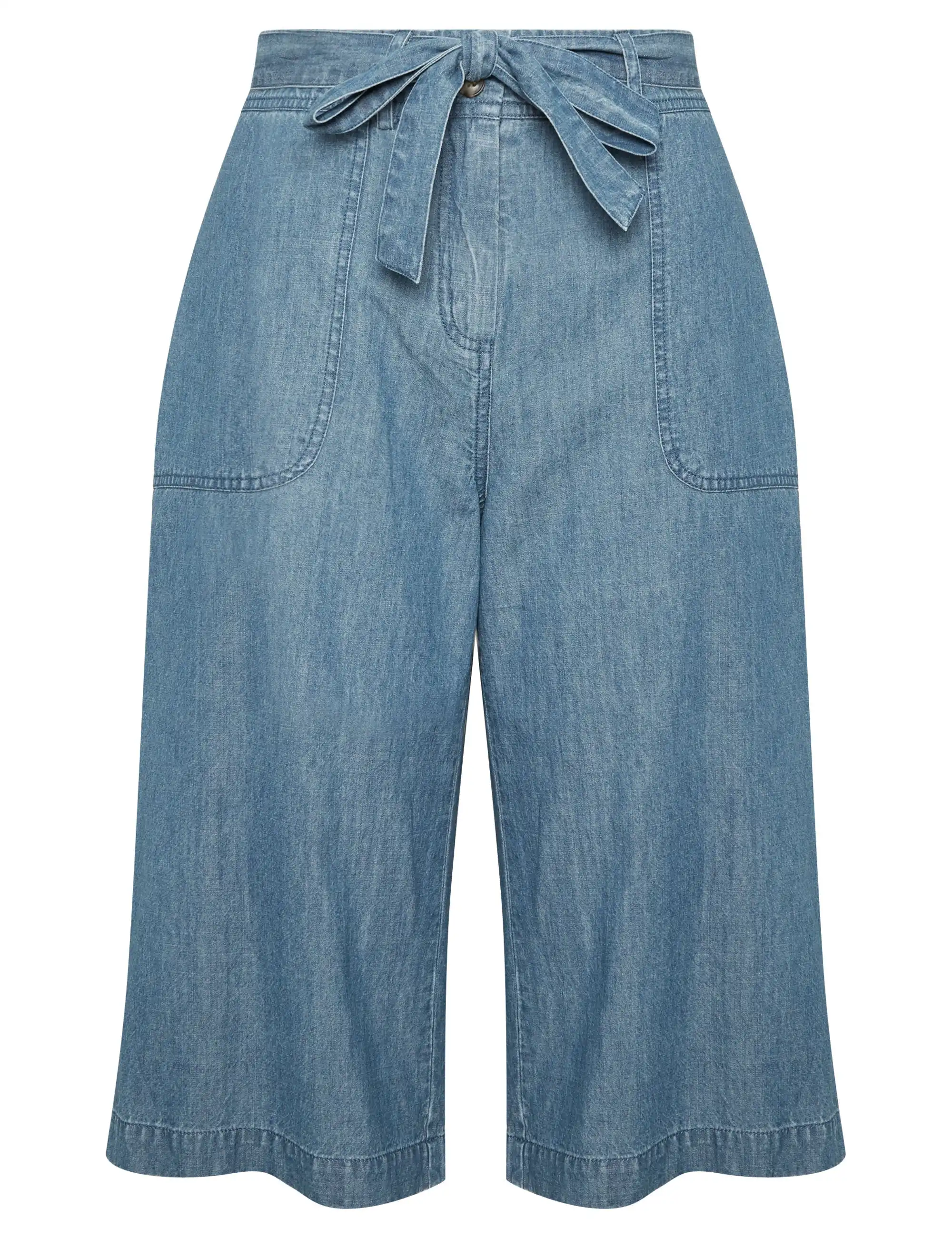 Millers Crop Cotton Chambray Pants