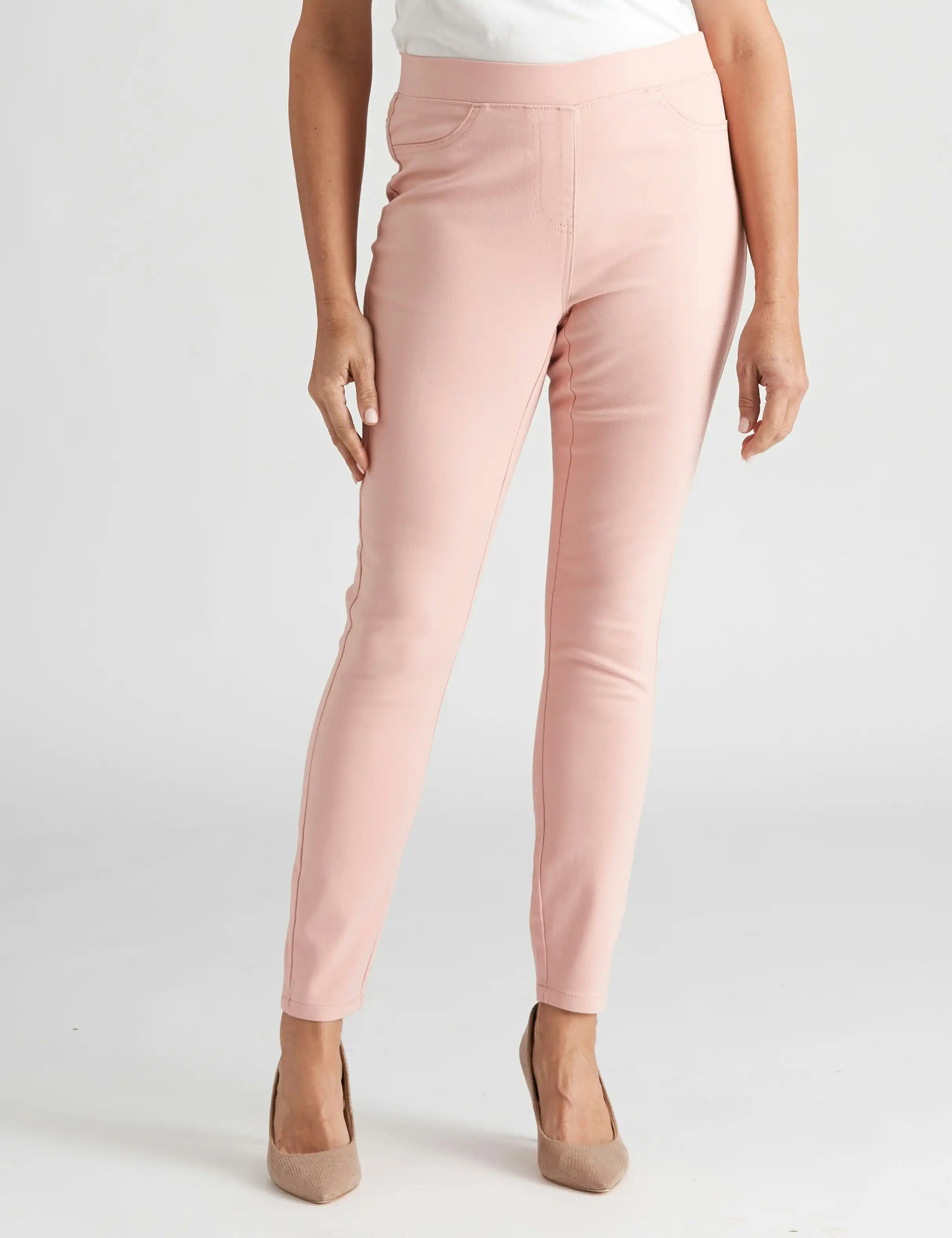 Millers Full Length Hi Rise Coloured Jeggings (Dusty Pink)