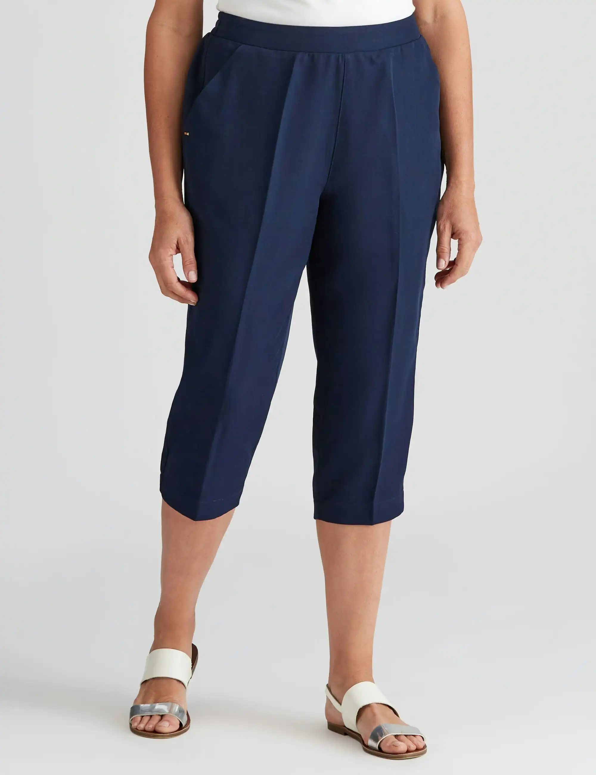 Millers Crop Cerruti Pants (Ink)