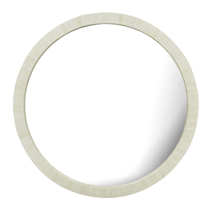 Zohi Interiors Pali Round Bone Mirror