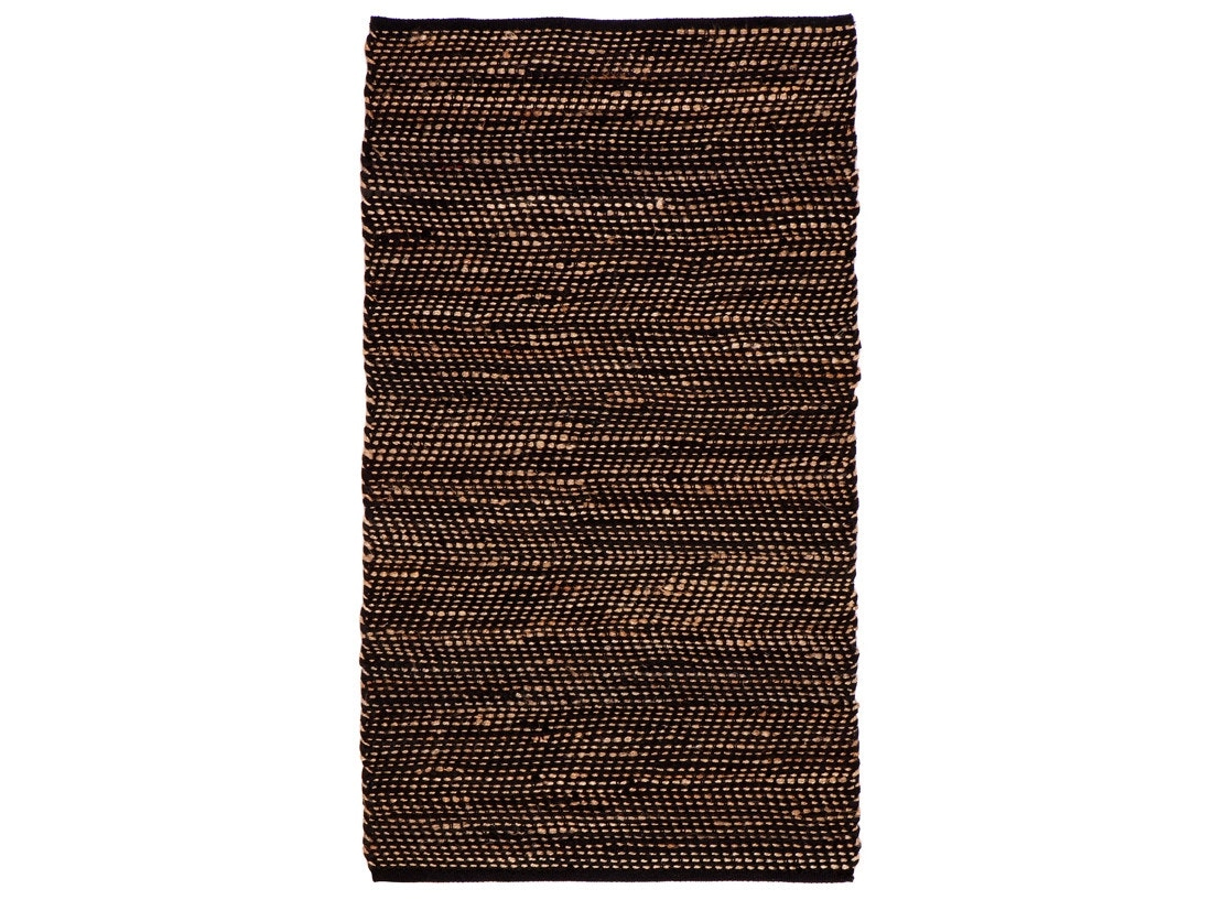 Habitate Ibis Black Jute Rug Or Runner