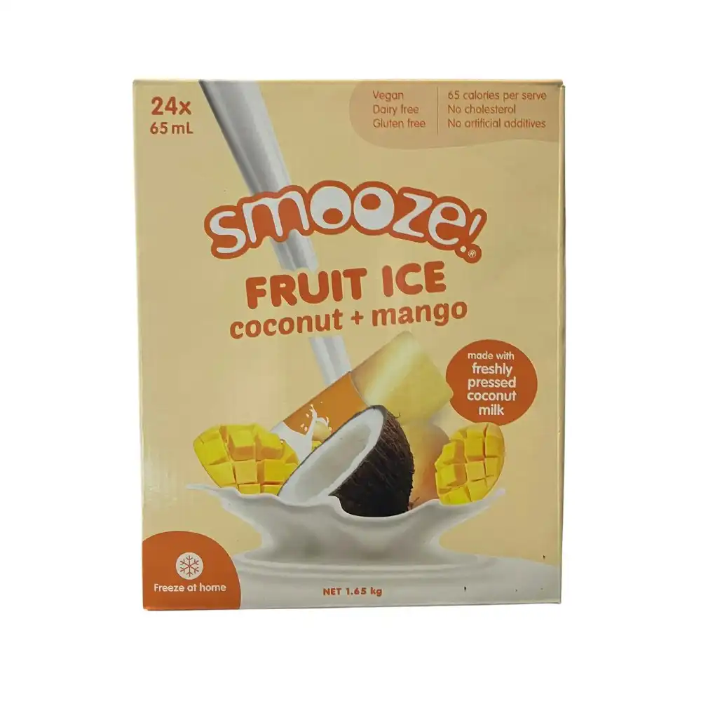 Smooze Fruit Ice Coconut Mango 24 x 65ml