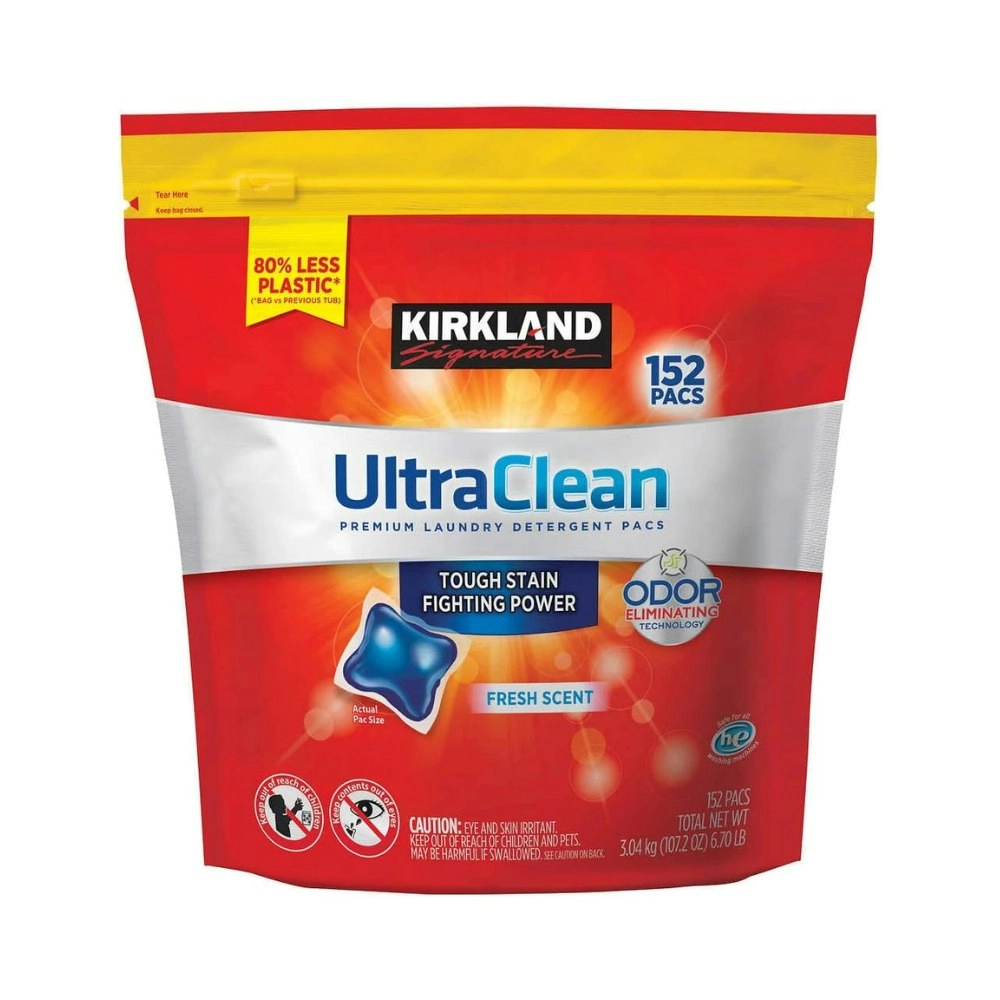 Kirkland Ultra Clean Laundry Detergent Pacs 152 Ct.