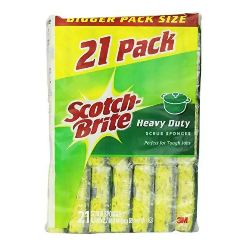 Scotch-Brite Heavy Duty Scrub Sponge 21 PK