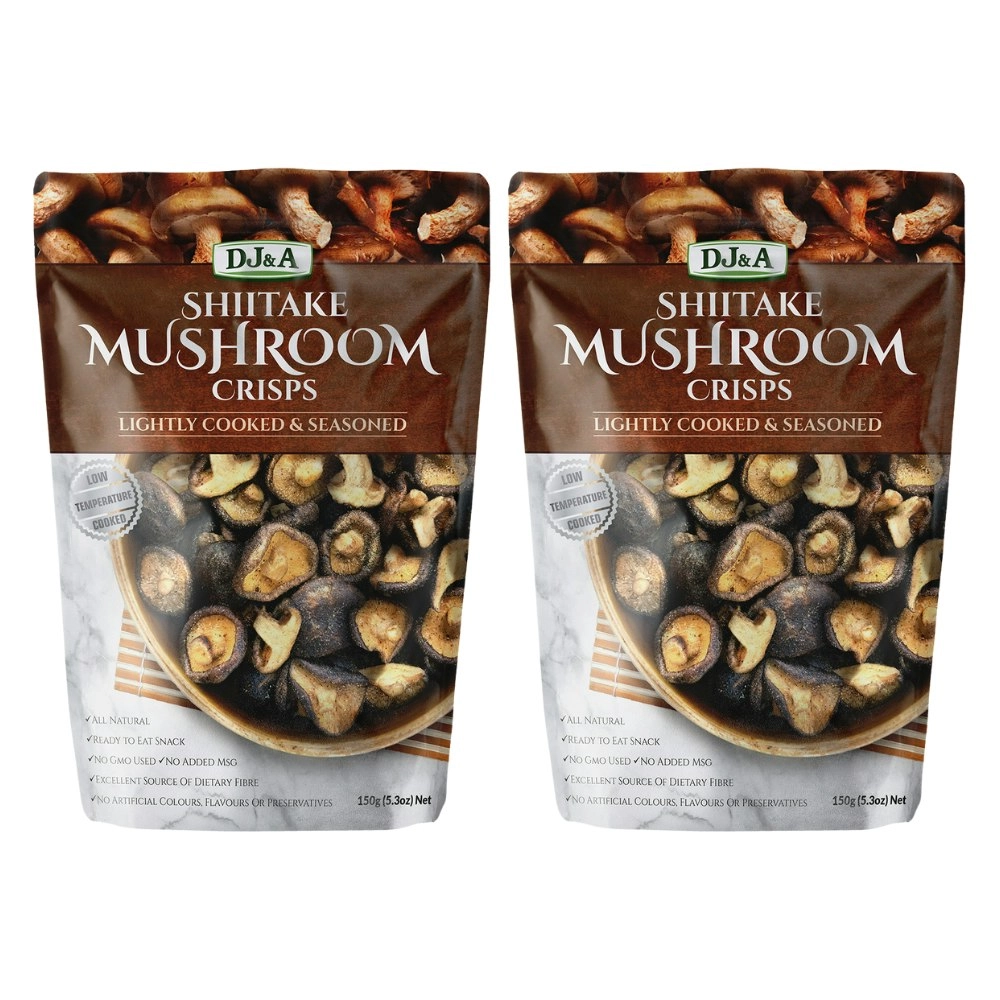 DJ&A Shiitake Mushroom Crisps 225g x 2