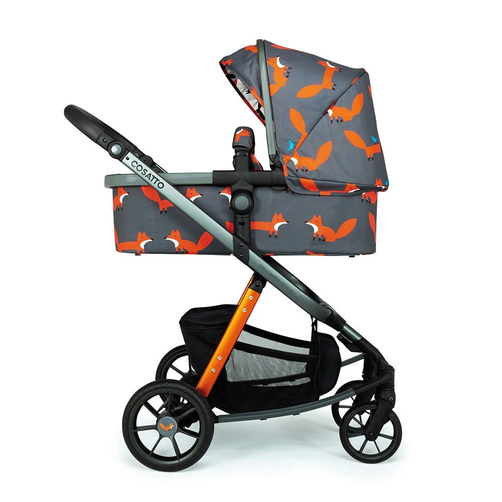 Cosatto Giggle Quad Pram & Push Chair Charcoal Mr Fox Baby/Infant/Toddler 0m+