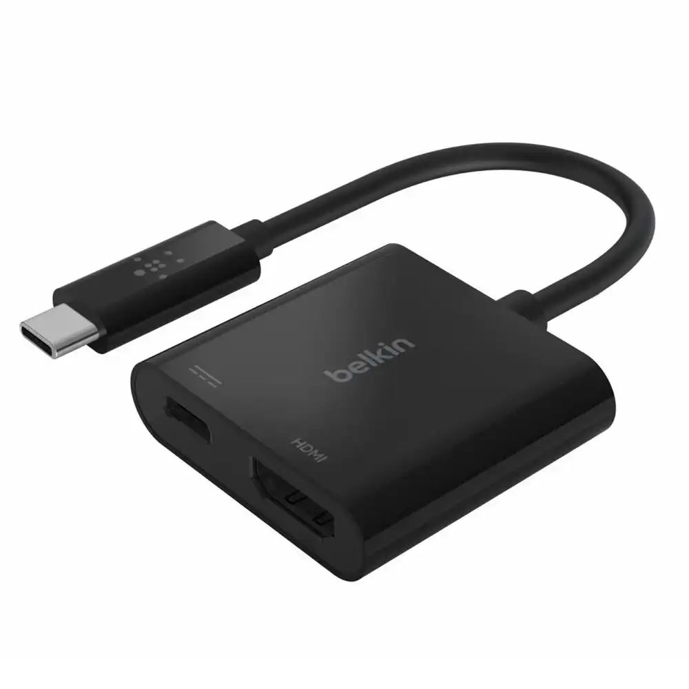 Belkin Universal USB-C to 2K/4K HDMI Port Portable HUB w/ 60W Charge Adapter BK