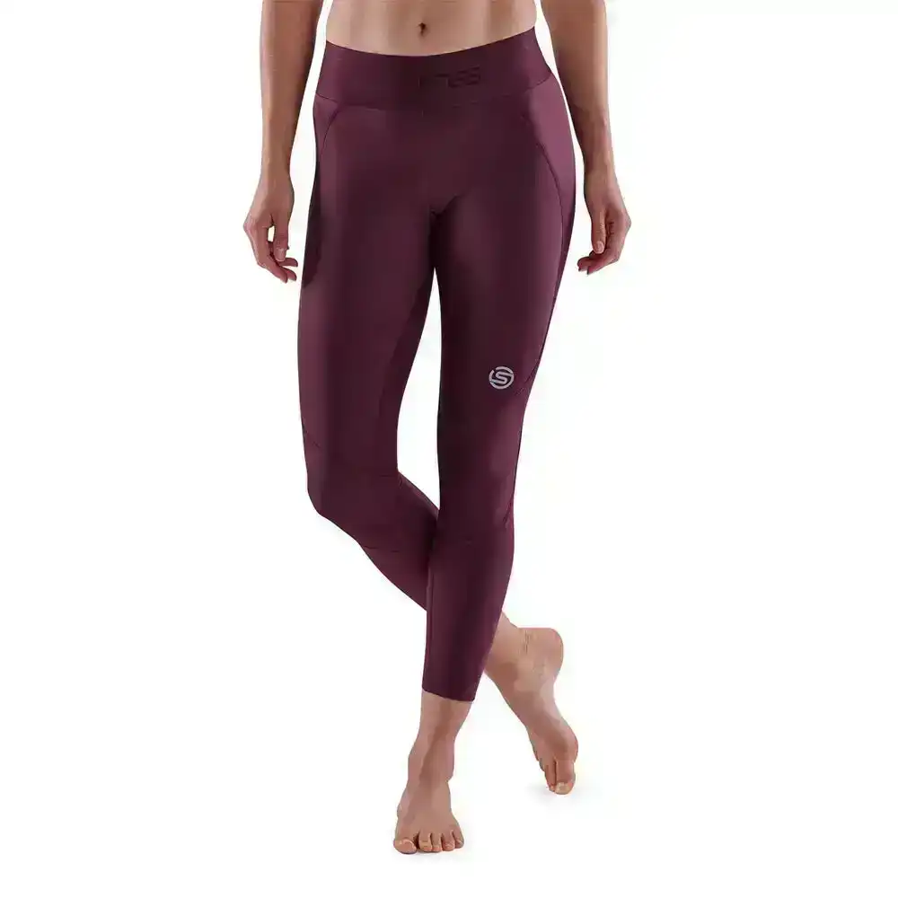 Skins Compression Series 3 Womens XS Long 7/8 Tights Activewear/Gym  Burgundy, KG Group