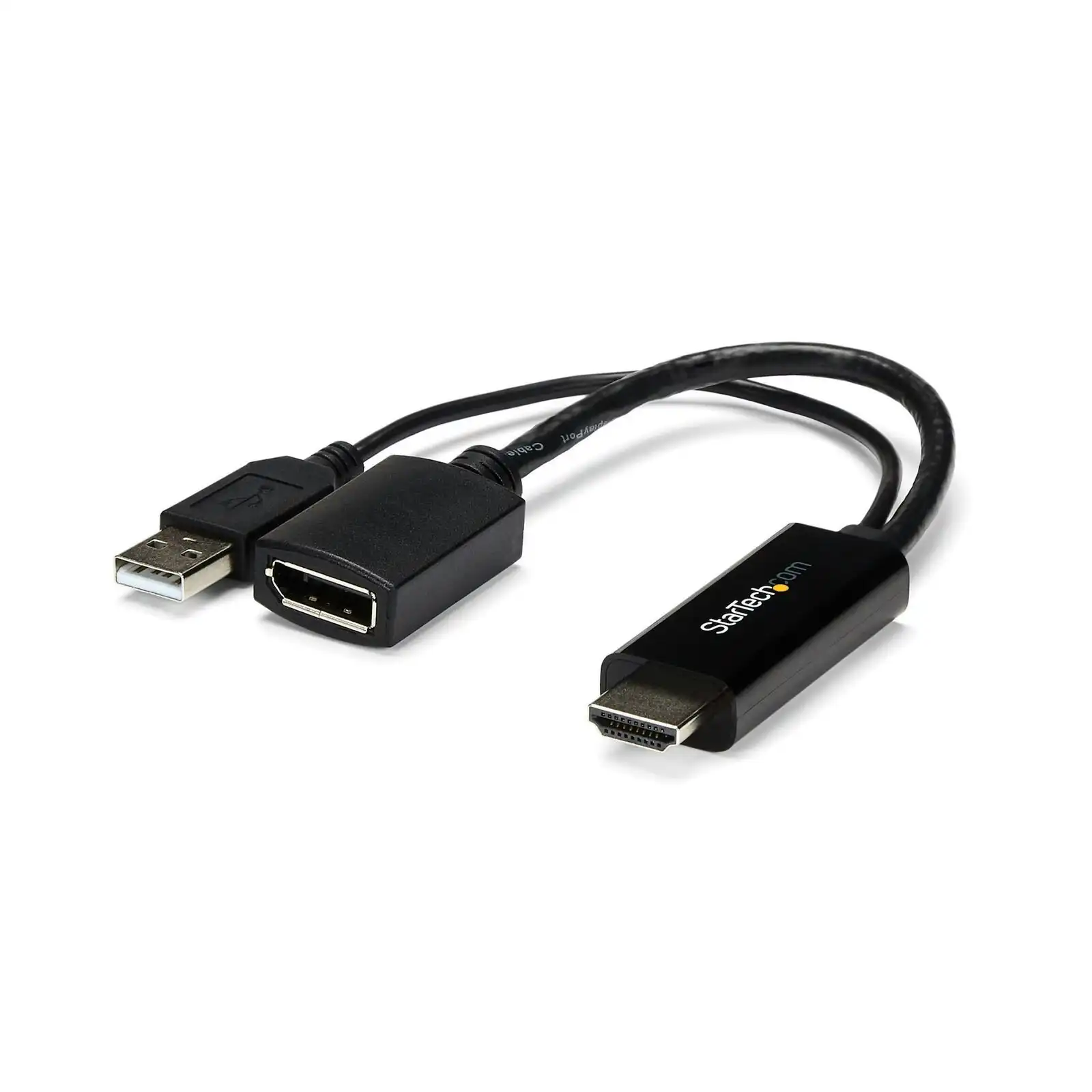 Star Tech 4K 30Hz Active HDMI to Displayport Adapter for Laptop/Desktop 1m Black