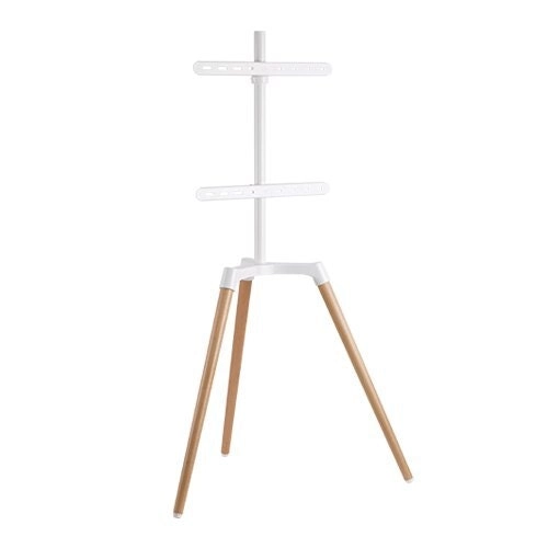 Brateck Easel Studio Floor Tripod Stand for Flat Panel TV 50''-65'' Matte White