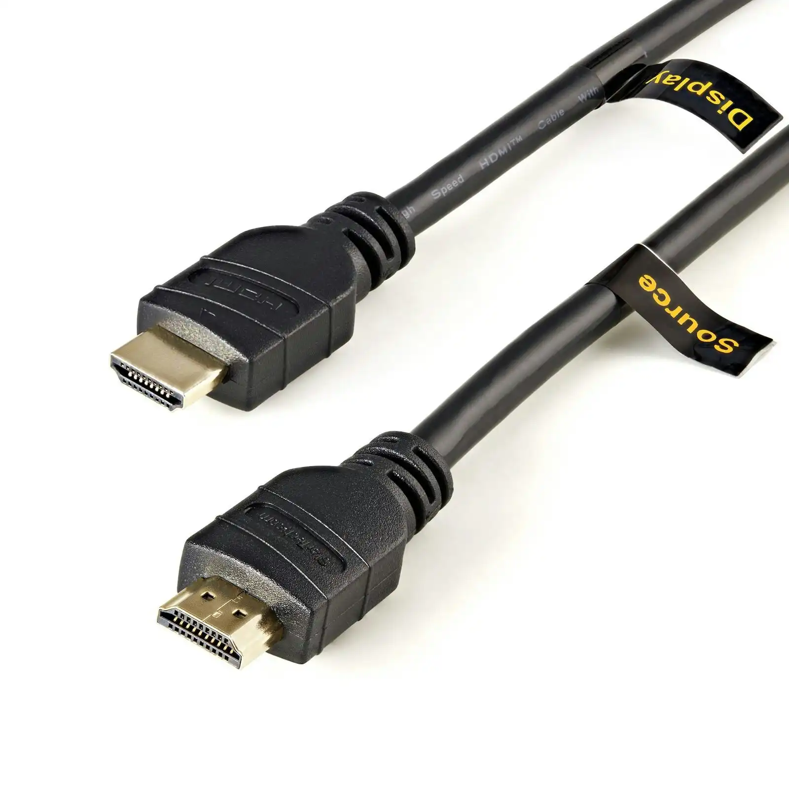 Star Tech 15M 4K/2K UHD CL2 Gold Plated Male/Male HDMI Cable for HDTV/DVR Black