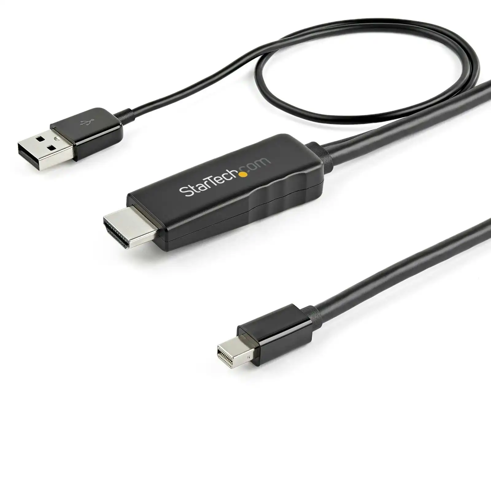Star Tech 1M 4K 30Hz Active Male HDMI to Male Mini Displayport Cable Converter