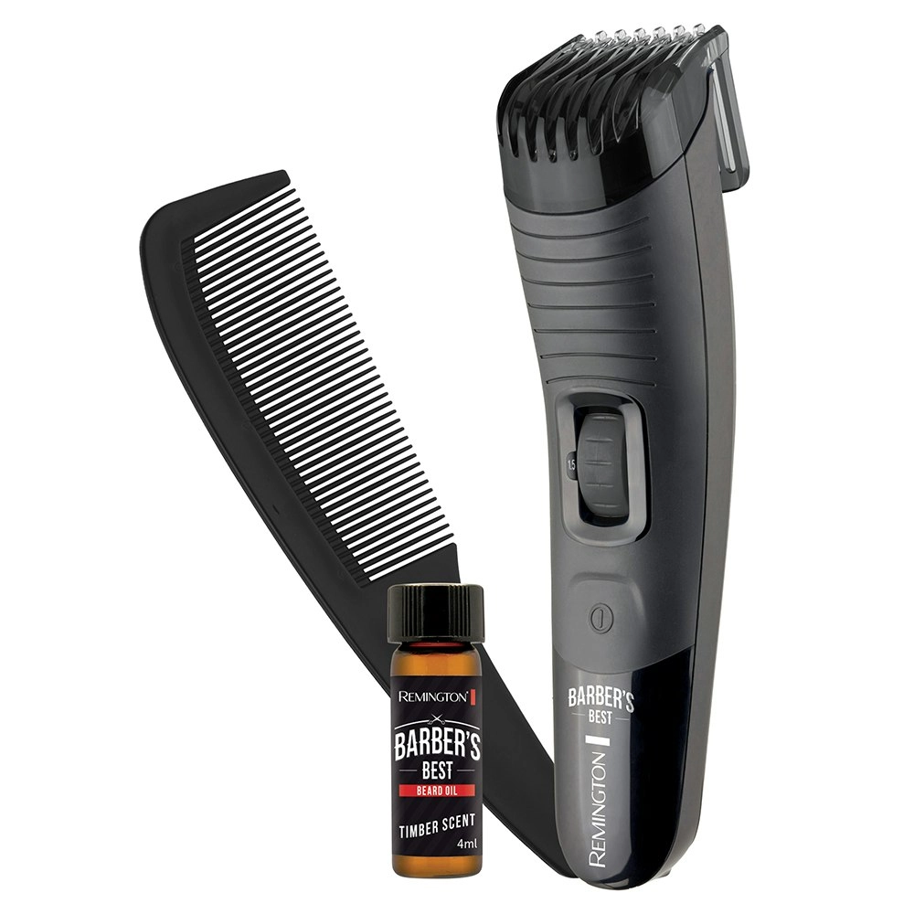 Remington Barber's Best Beard Mens Titanium Coat Blades Adjustable Hair Trimmer