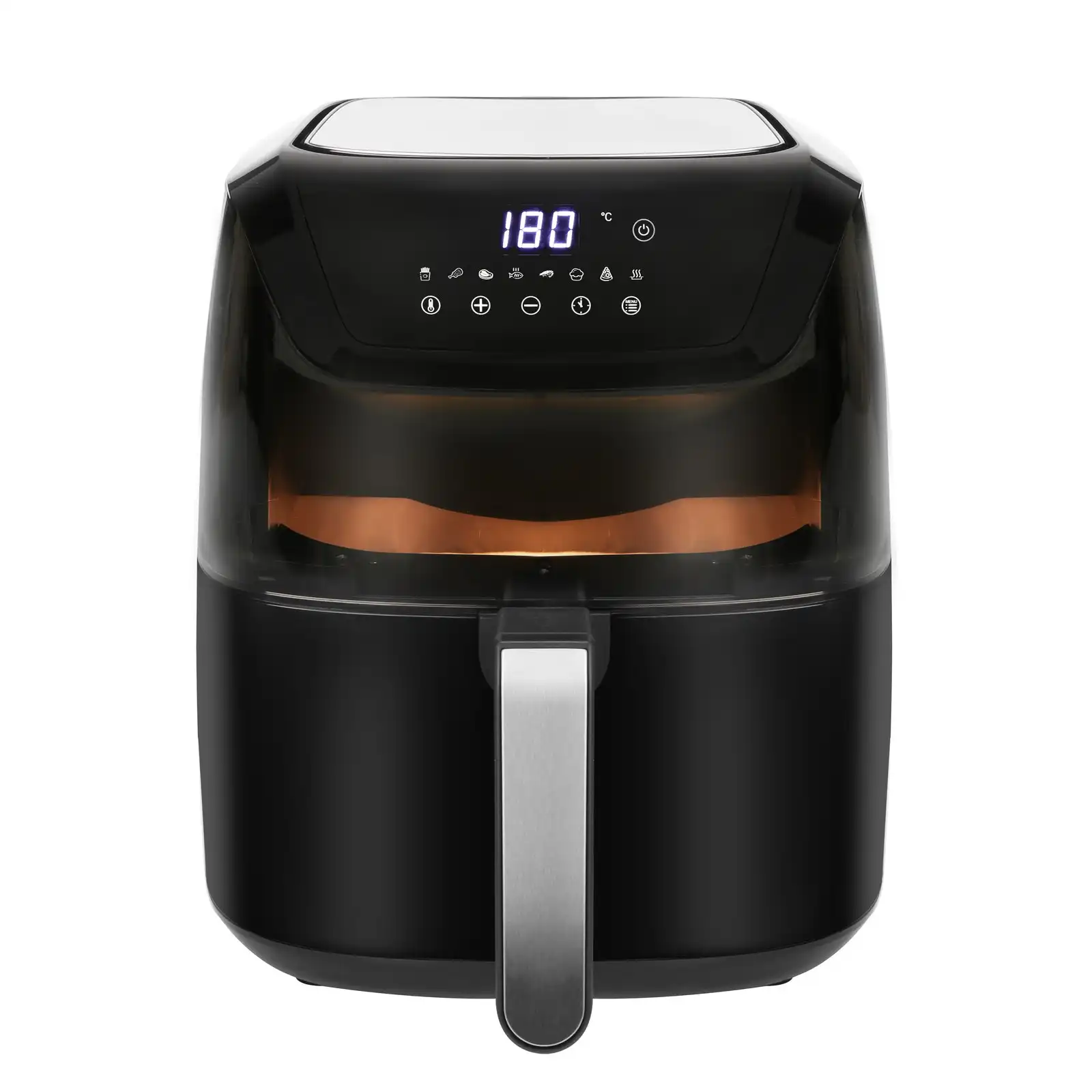 Neo Black Electric 8.5L Digital Air Fryer with Dual Drawer and Glass  Viewing Window