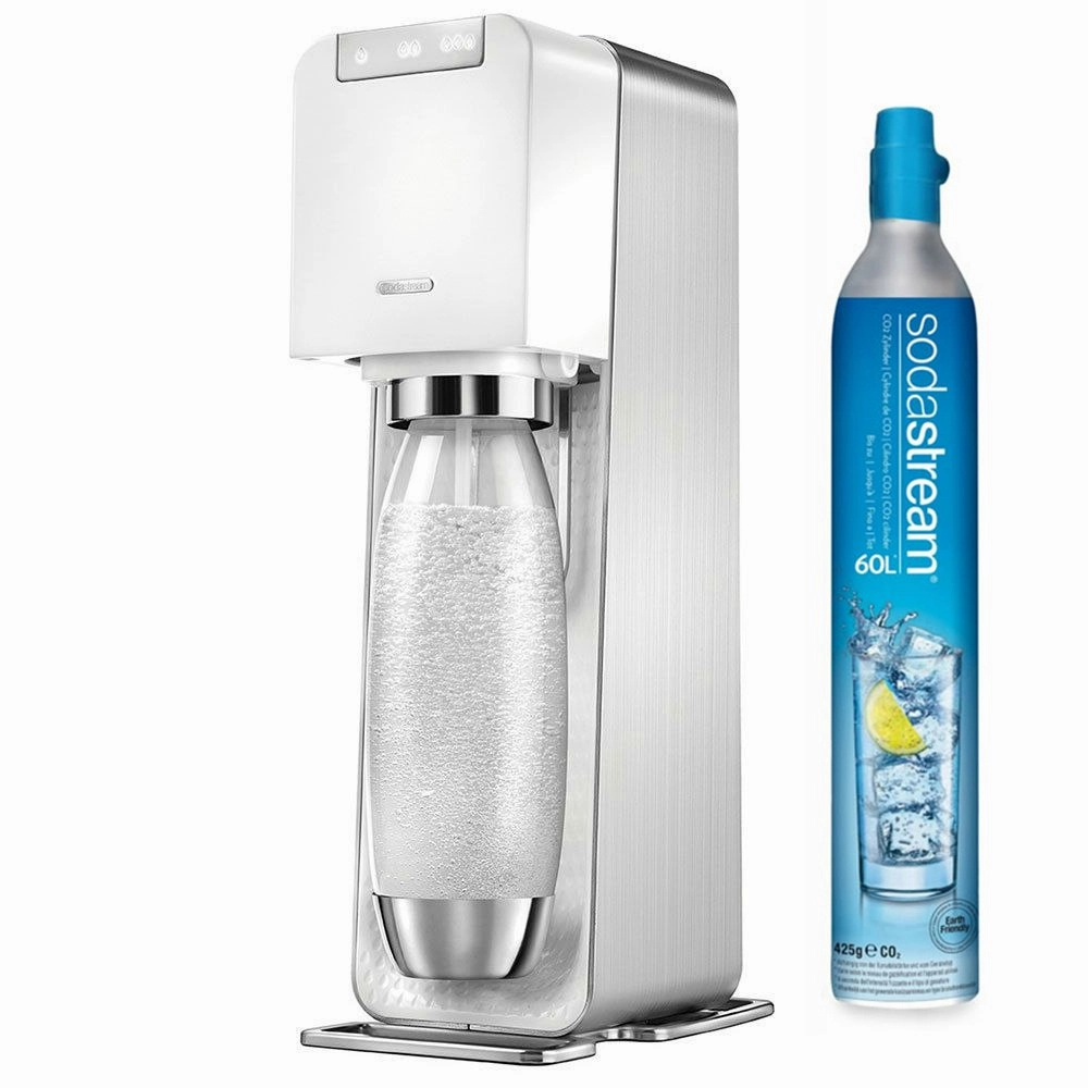 Soda Stream Power White Electric Sparkling Water Fizzy Drink Maker SodaStream