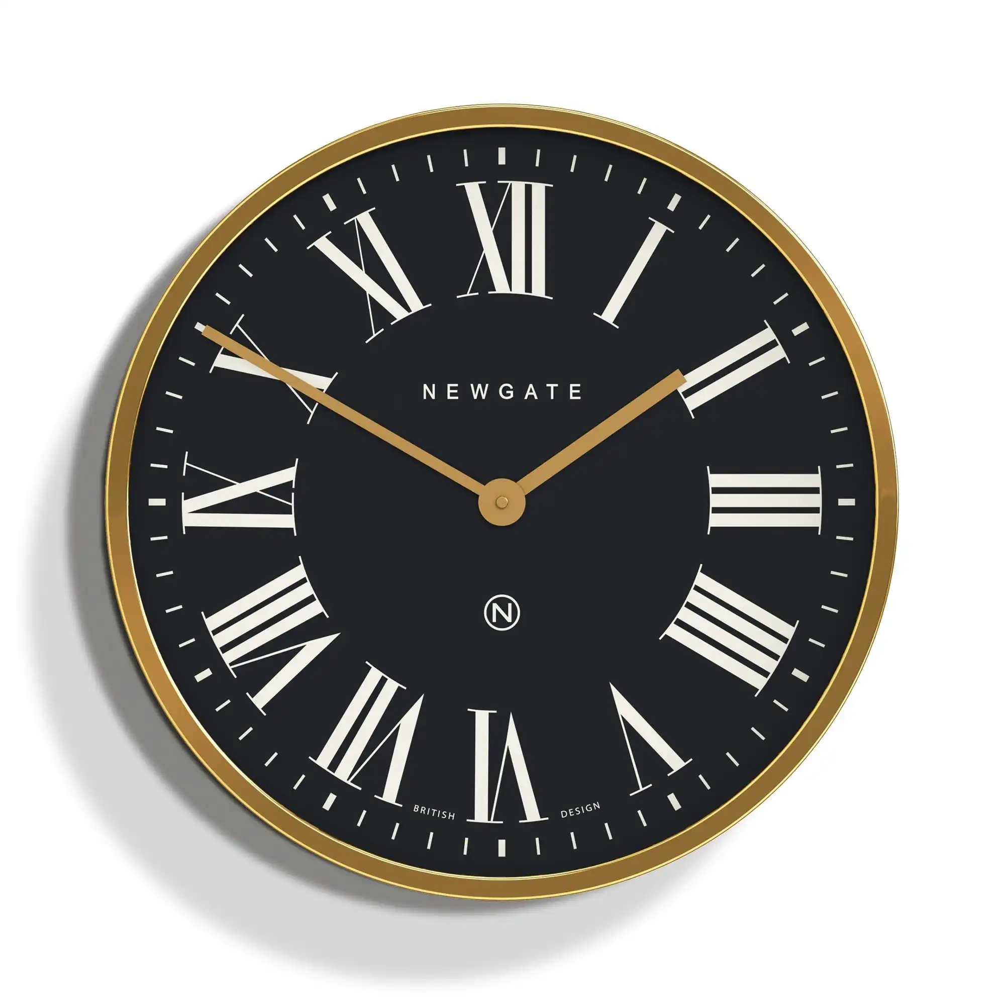 Newgate Mr Butler Wall Clock Radial Brass