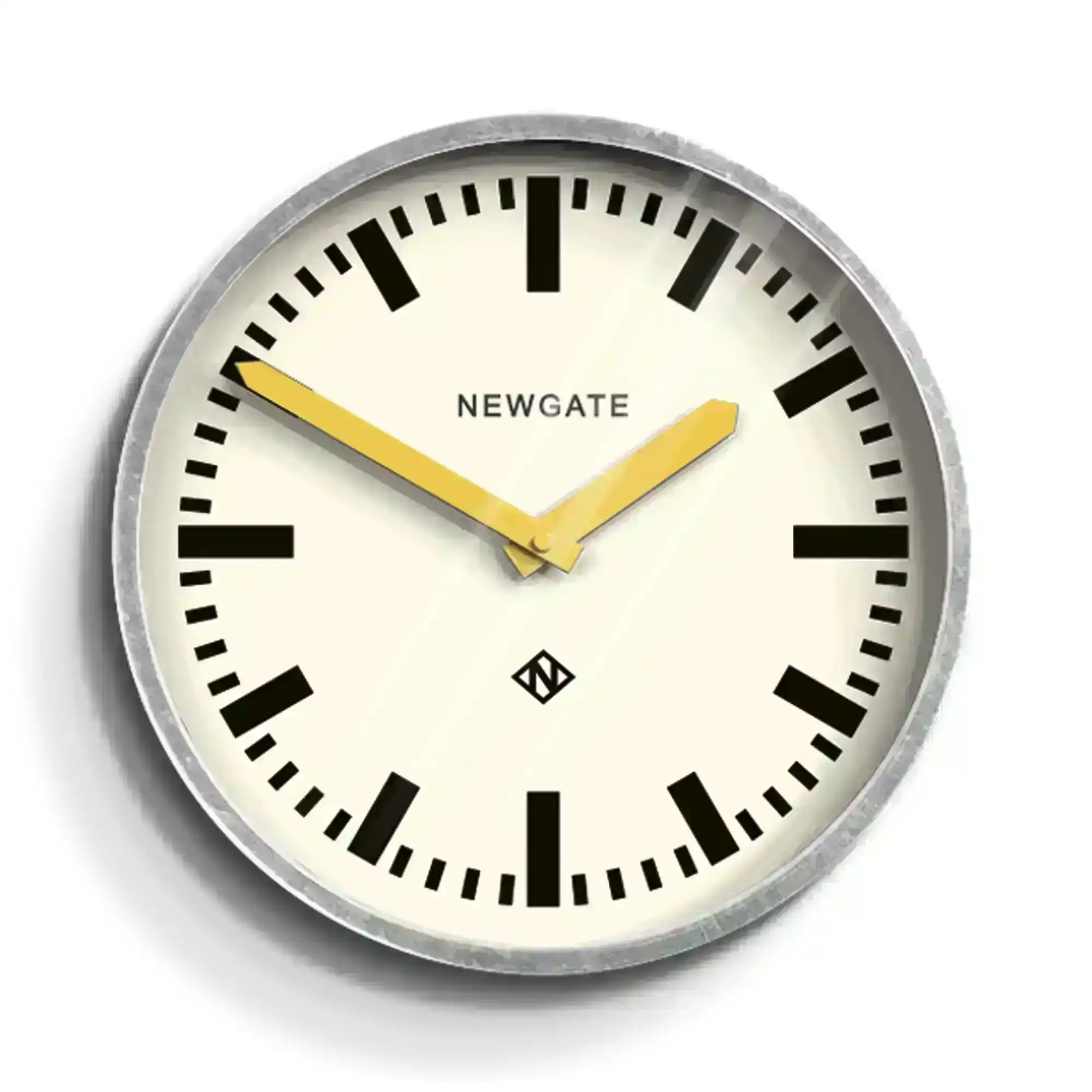 Newgate Number Five Wall Clock Black Red Hands