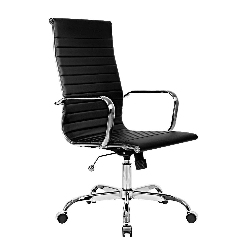 Furb Office Chair Executive High-Back Computer PU Leather Seat Study Bk Svr Eames Replica