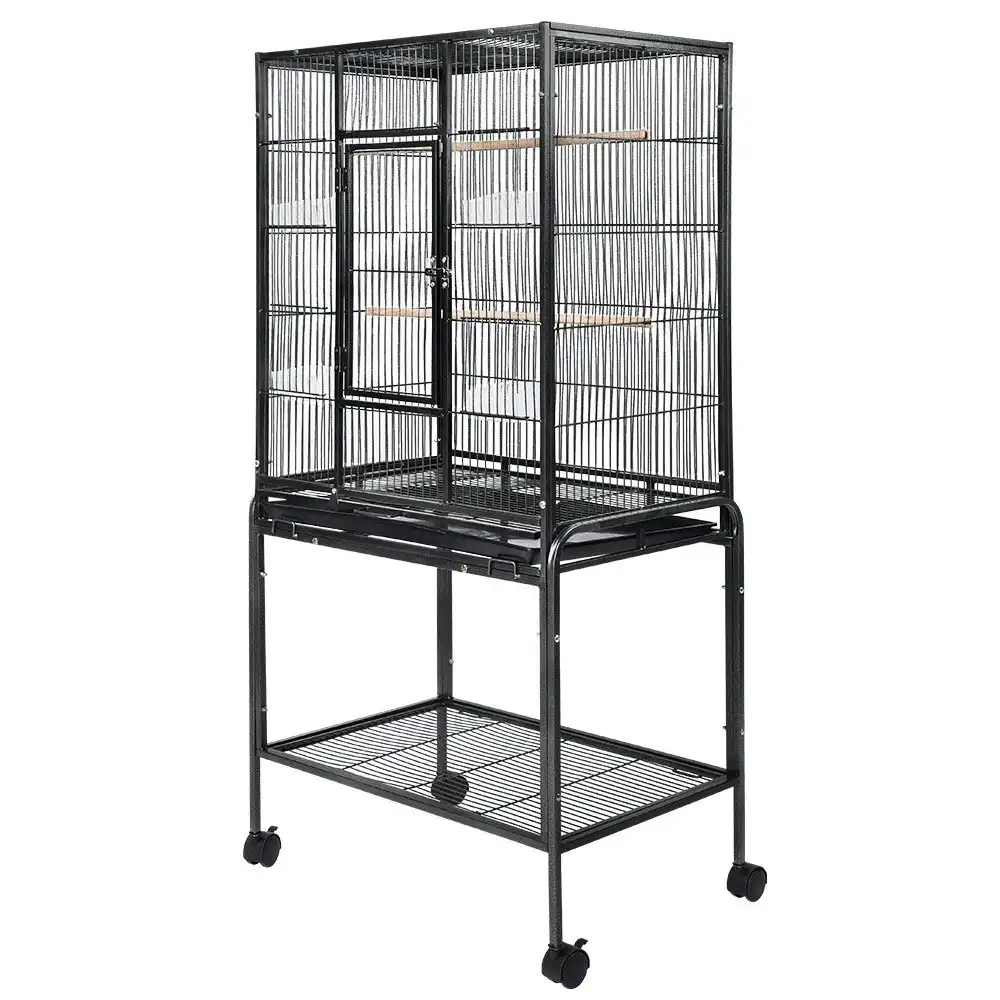 Taily 173CM Large Bird Cage Stand-Alone Aviary Budgie Perch Castor With ...