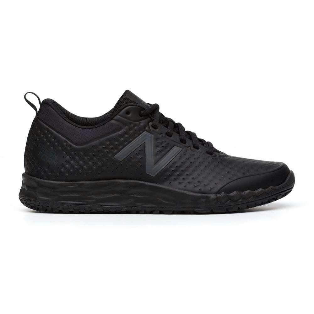 New Balance Womens WID806K1 Low Top Lace Up Work Sneaker - Black