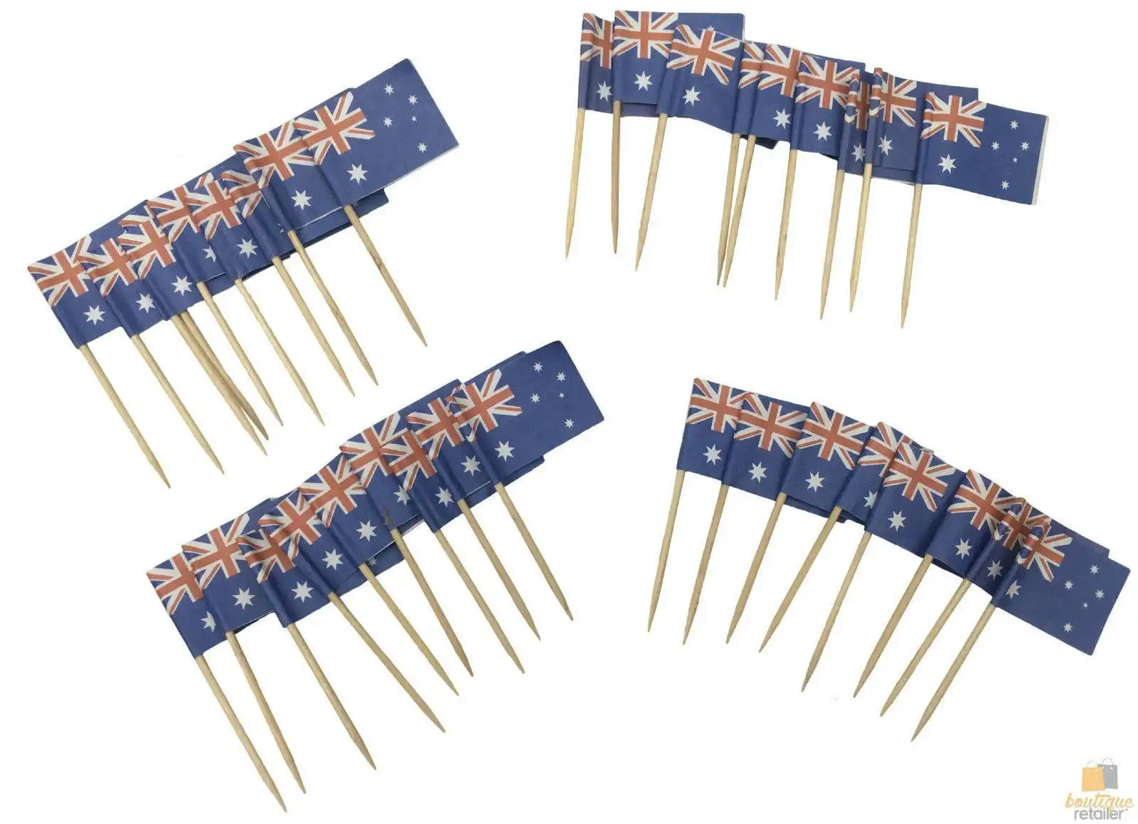 500pcs AUSTRALIA FLAG Food Picks Toppers Australia Day Aussie Party BULK Decor