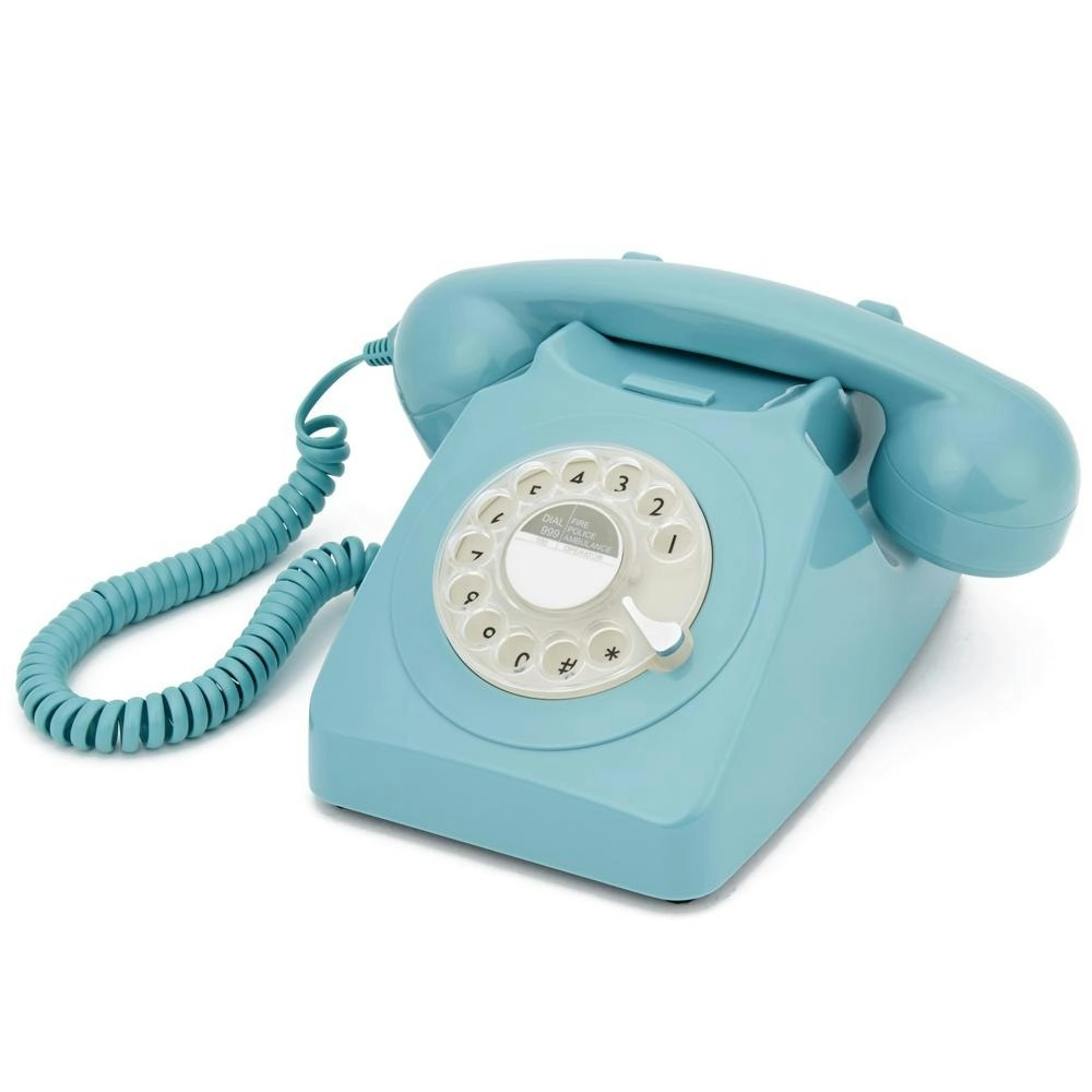 GPO Retro 746 Rotary Telephone - Blue