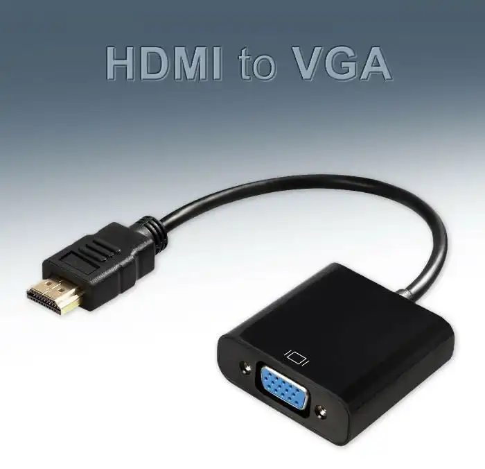 HDMI Male to VGA Female 1080p Adapter Video Cable Converter