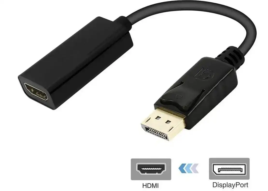 DisplayPort Male to HDMI Female Gold-Plated DP Display Port to HDMI Adapter