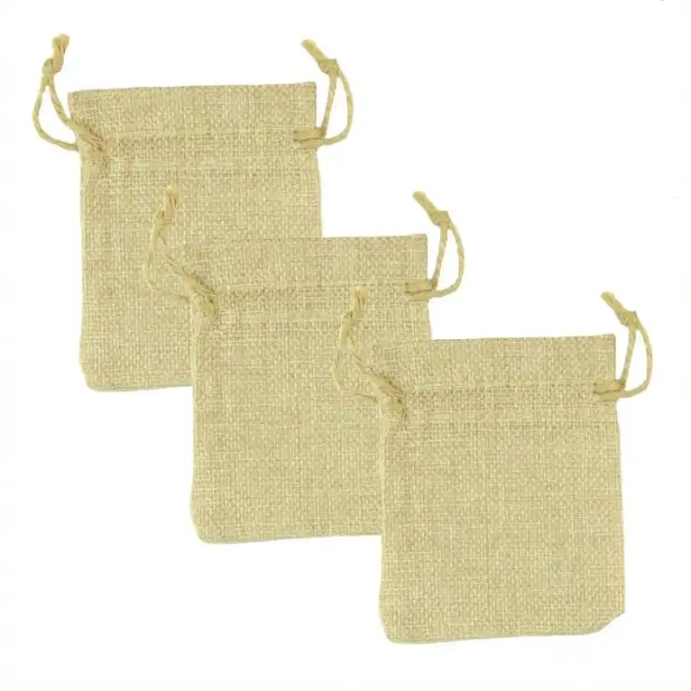 [3Pce] Krafters Korner Jute Bags (8X 10Cm)