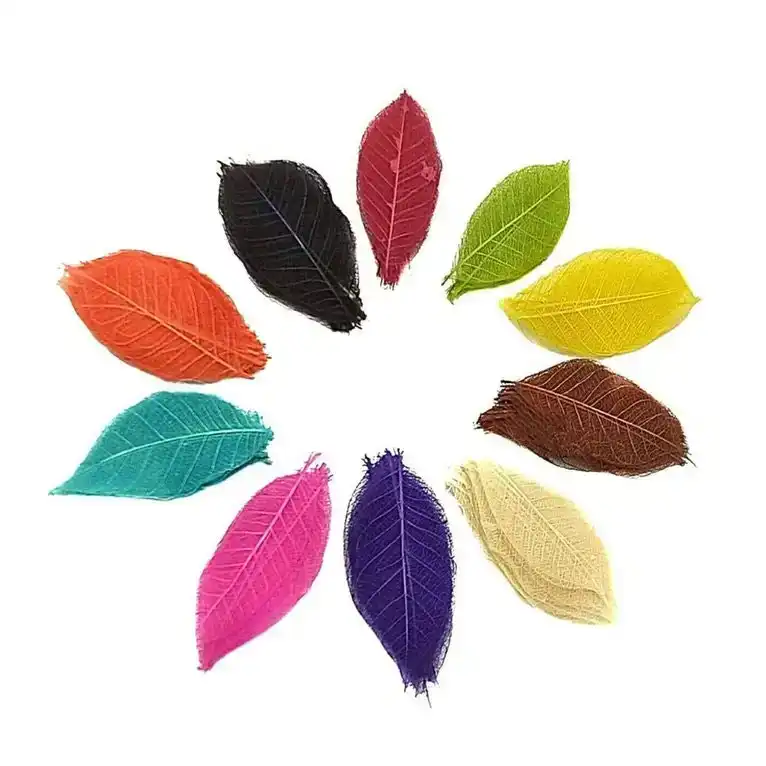 [6Pk X 3Pce] Krafters Korner Leaf Embellishment - 6 Colors (5.4X2.7Cm)