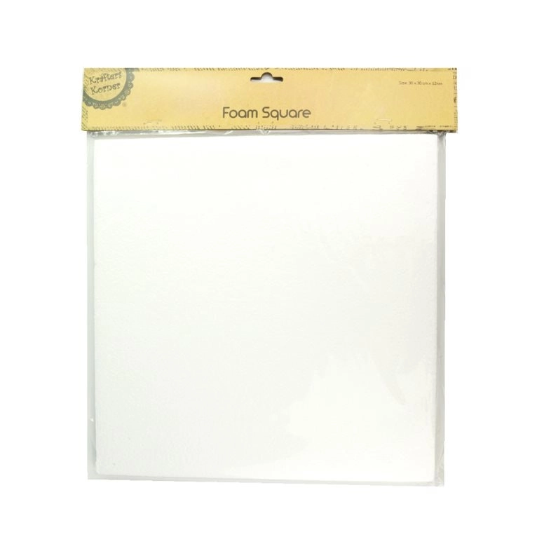 Krafters Korner Foam Squar - White (30 X 30 X 12Mm)