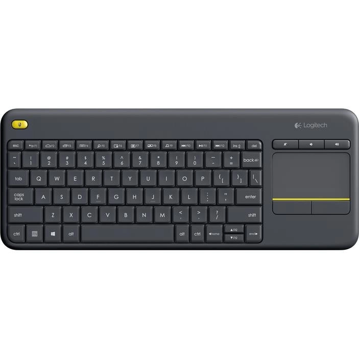 Logitech K400 Plus Wireless Touch Keyboard - Black HT