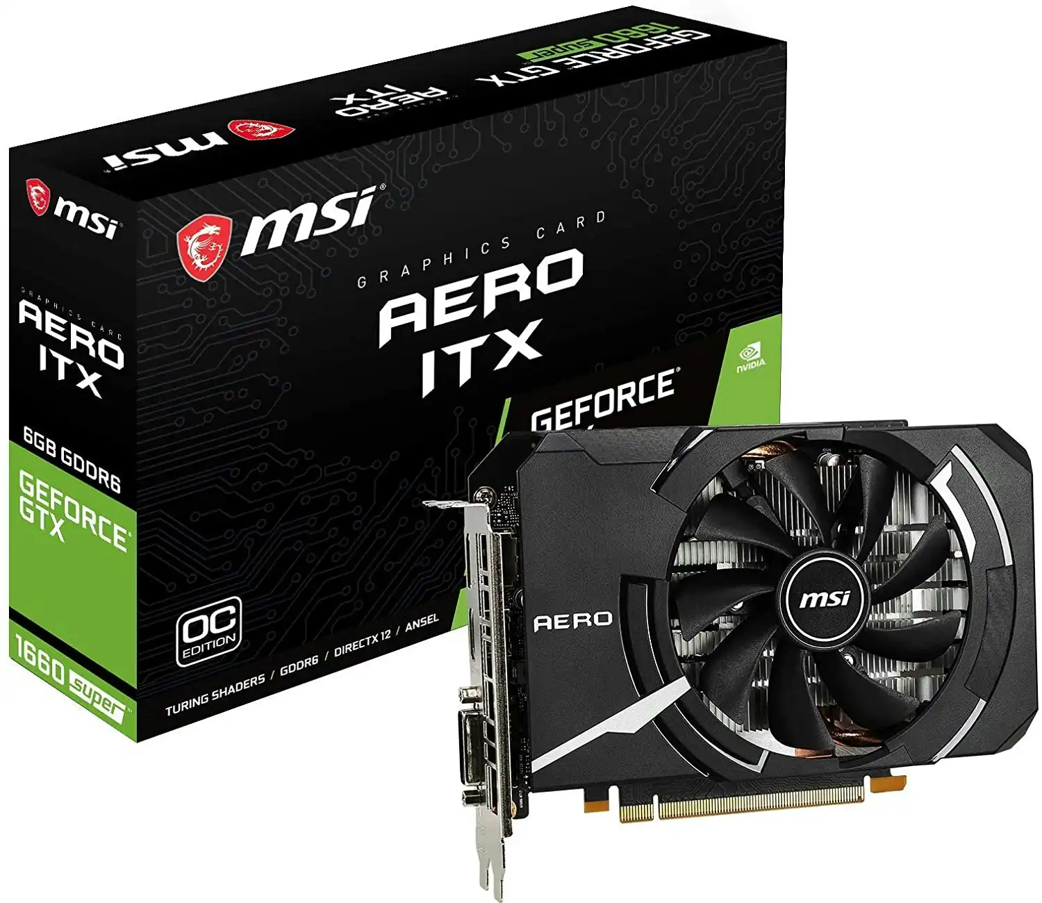 MSI GeForce GTX 1660 SUPER AERO ITX OC 6GB Graphics Card