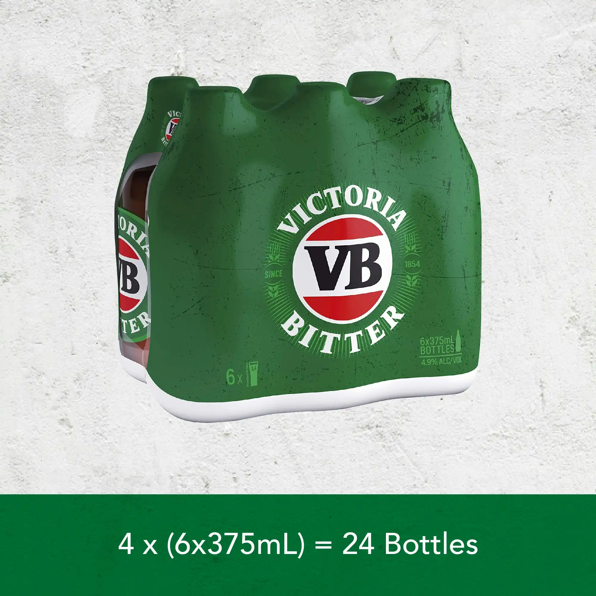 Victoria Bitter Beer Case 24 x 375mL Bottles