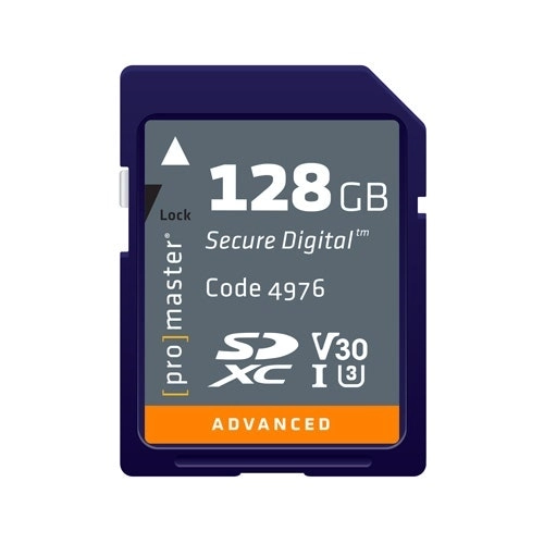 ProMaster SDXC Advanced 128GB 633x 95MB/s UHS-I,  U3, V30 Memory Card