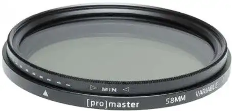 ProMaster Variable ND Standard (1.5-9 stops) 58mm Filter