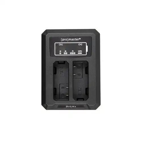 ProMaster Dually Charger - USB - Nikon EN-EL14