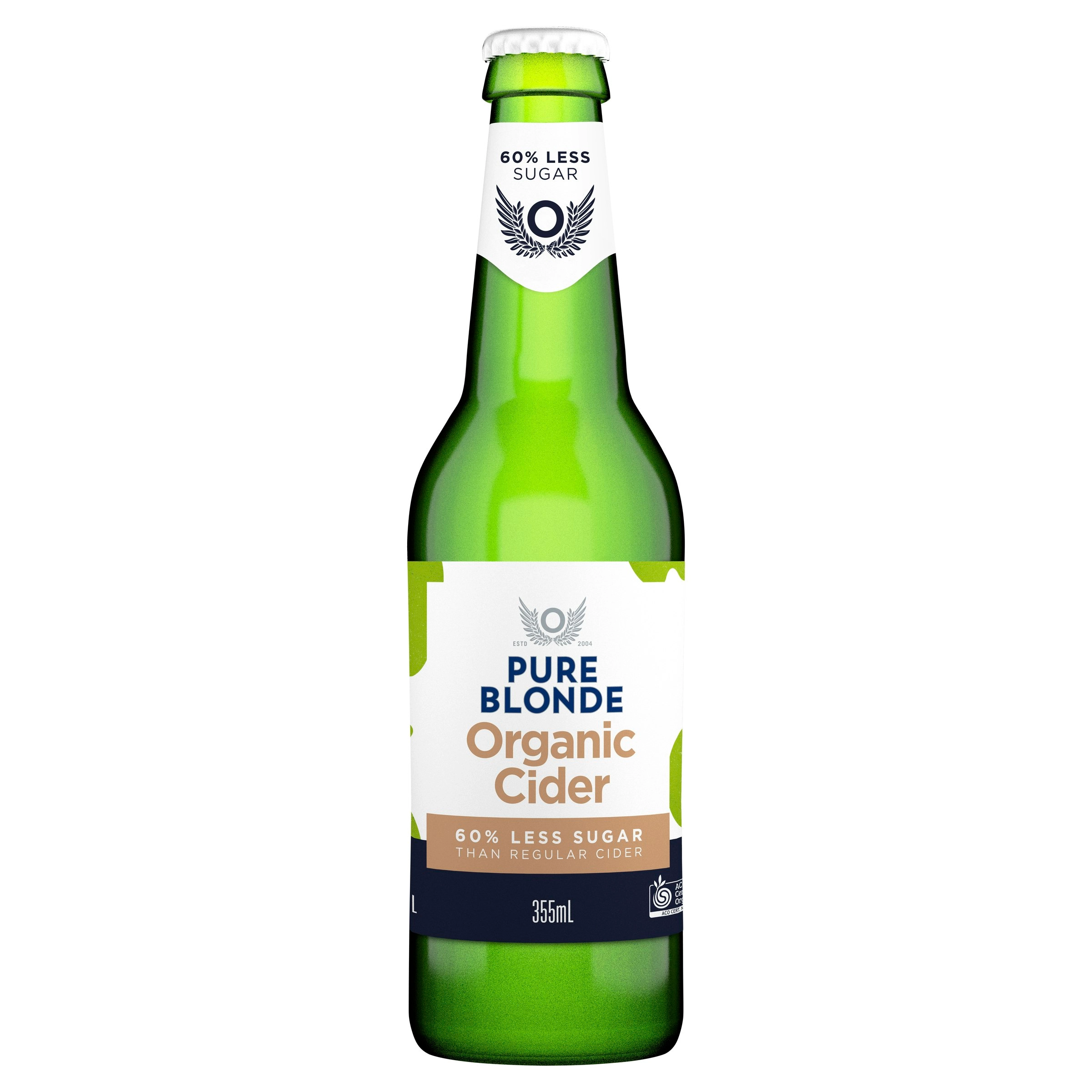 Pure Blonde Organic Cider Case 24 x 355mL Bottles