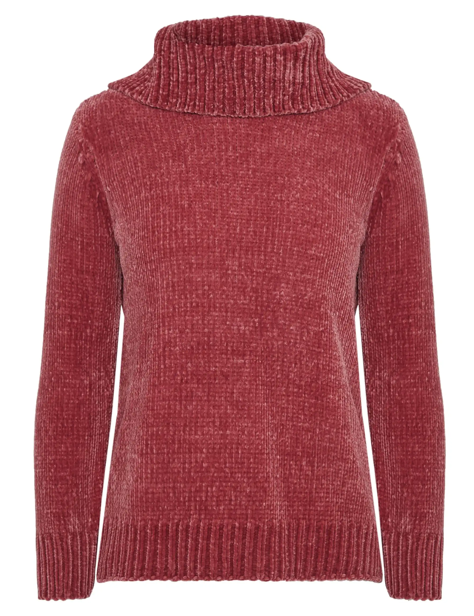 W.Lane Cowl Chenille Pullover Top